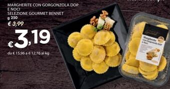 Bennet Margherite con gorgonzola dop e noci selezione gourmet bennet offerta