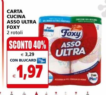 Il Gigante Carta cucina asso ultra foxy offerta
