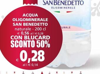 Il Gigante Acqua oligominerale san benedetto offerta