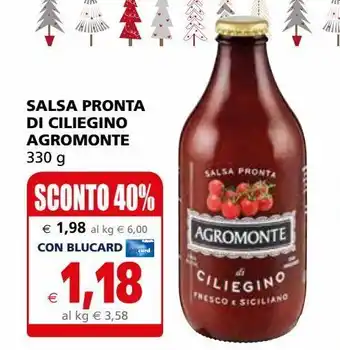 Il Gigante Salsa pronta di ciliegino agromonte offerta