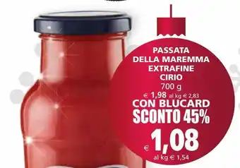 Il Gigante Passata della maremma extrafine cirio offerta