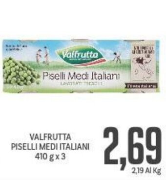 Supermercati Piccolo Valfrutta Piselli Medi Italiani 410 g x 3 offerta