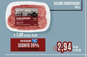 Il Gigante Salame mantovano offerta