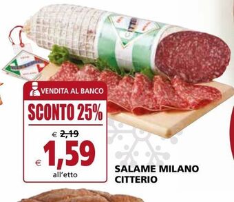 Il Gigante Salame milano citterio offerta