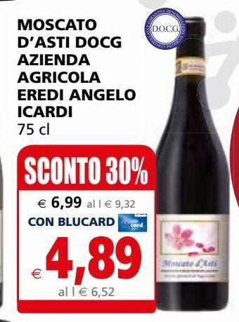 Il Gigante Moscato d'asti docg azienda agricola eredi angelo icardi offerta