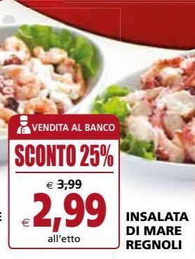 Il Gigante Insalata di mare regnoli offerta