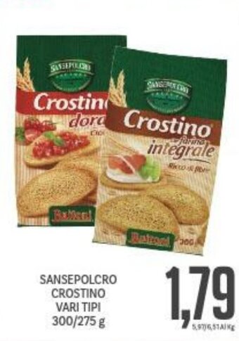 Supermercati Piccolo Sansepolcro Crostino vari tipi 300/275 g offerta