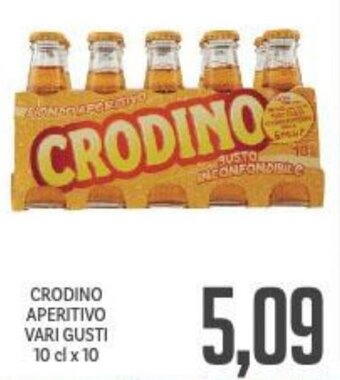 Supermercati Piccolo Crodino Aperitivo vari gusti 10 cl x 10 offerta