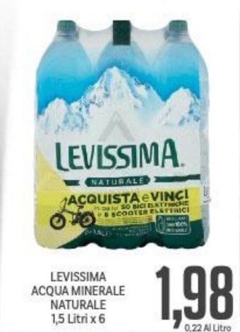 Levissima Acqua Minerale Naturale 1,5 Litri x 6
