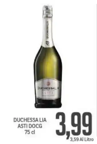 Supermercati Piccolo Duchessa Lia Asti DOCG 75 cl offerta
