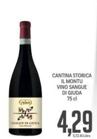 Cantina Storica Il Montu Vino Sangue di Giuda 75 cl