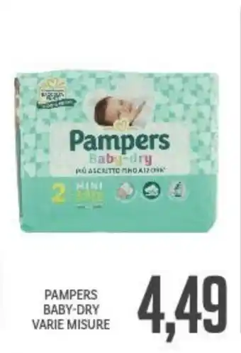Supermercati Piccolo Pampers Baby-Dry varie Misure offerta