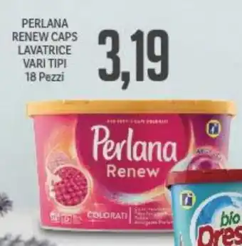 Supermercati Piccolo Perlana Renew Caps Lavatrice vari tipi 18 Pezzi offerta