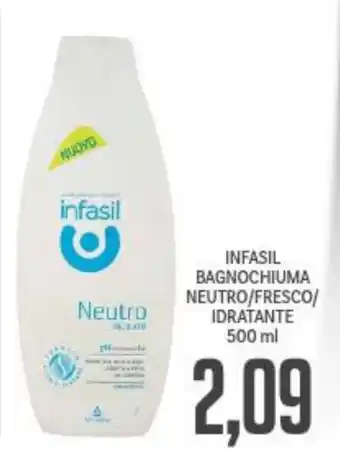 Supermercati Piccolo Infasil Bagnoschiuma Neutro/Fresco/Idratante 500 ml offerta
