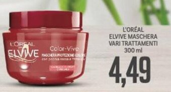 Supermercati Piccolo L'Oréal Elvive Maschera vari trattamenti 300 ml offerta