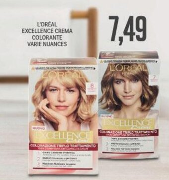Supermercati Piccolo L'Oréal Excellence Crema Colorante varie nuances offerta