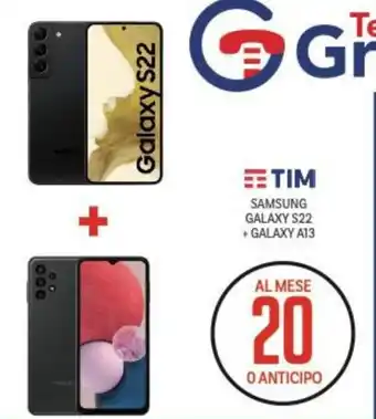Samsung Galaxy S22 + Galaxy A13