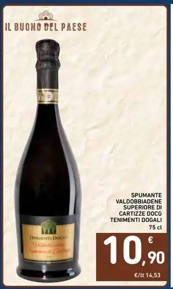 Spazio Conad Spumante valdobbiadene superiore di cartizze docg tenimenti dogali offerta