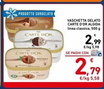 Spazio Conad Vaschetta gelato carte d'or algida offerta