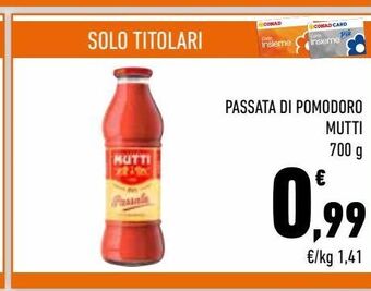 Conad City Passata di pomodoro mutti offerta
