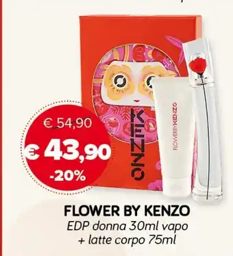 Maxi Supermercati Flower By Kenzo EDP donna 30ml vapo + latte corpo 75 ml offerta