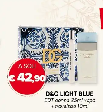 D&G Light Blue EDT donna 25ml vapo + travelsize 10ml