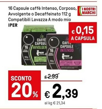 Iper La Grande Segafredo Caffè offerta