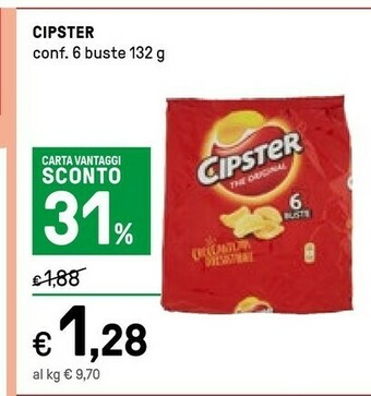 Iper La Grande Cipster Snack offerta