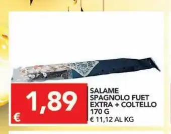 TuoDi Salame Spagnolo Fuet Extra + Coltello 170 g offerta