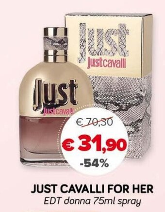 Just Cavalli For Her EDT donna 75ml spray