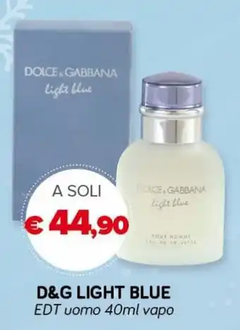 Il Tulipano D&G Light Blue EDT uomo 40ml vapo offerta