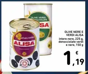 Spazio Conad Olive nere e verdi alisa offerta