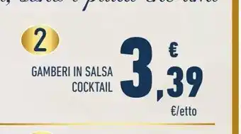 Conad Gamberi in salsa cocktail offerta