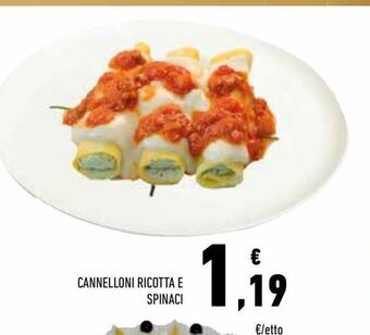 Conad Cannelloni ricotta e spinaci offerta