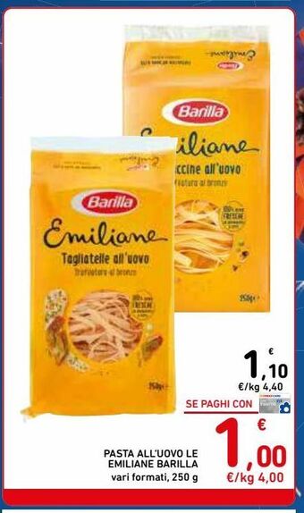 Spazio Conad Pasta all'uovo le emiliane barilla offerta