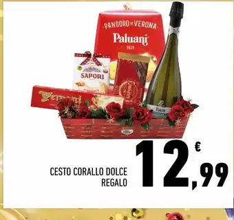 Conad Cesto corallo dolce regalo offerta