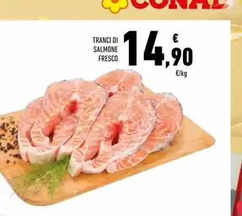 Conad Tranci di salmone fresco offerta
