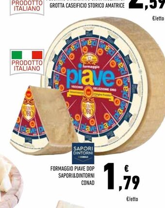 Conad Formaggio piave dop sapori & dintorni conad offerta
