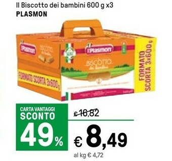 Iper La Grande Plasmon Alimentazione neonato offerta