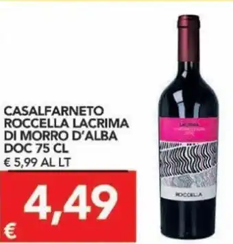 TuoDi Casalfarneto Roccella Lacrima Di Morro D'Alba DOC 75 cl offerta