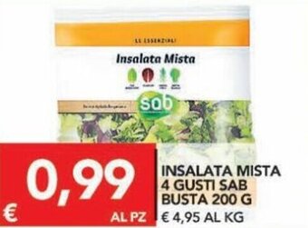 TuoDi Insalata Mista 4 Gusti SAB Busta 200 g offerta