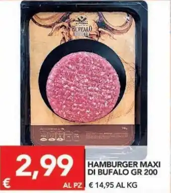 TuoDi Hamburger Maxi Di Bufalo gr 200 offerta