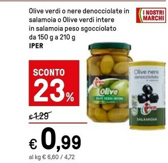 Iper La Grande Saclà Olive offerta