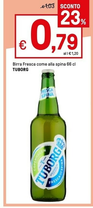 Iper La Grande Tuborg Birra offerta