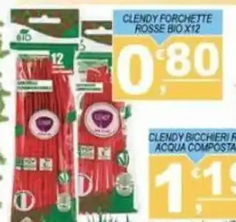 Clendy Forchette Rosse Bio x12