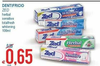 MD Discount Zed Dentifricio offerta