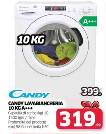 Telitaly Candy Lavabiancheria 10 Kg A+++ offerta