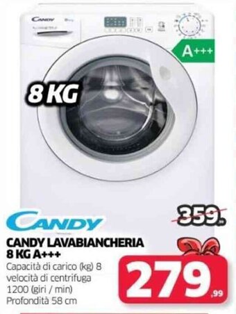 Telitaly Candy Lavabiancheria 8 Kg A+++ offerta
