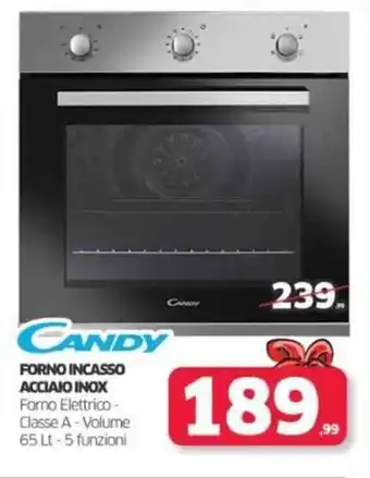 Telitaly Candy Forno Incasso Acciaio Inox 65 Lt. offerta