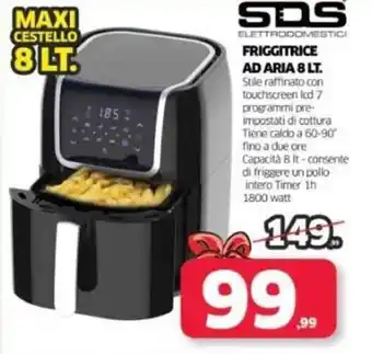 Telitaly SDS Friggitrice Ad Aria 8 Lt. offerta